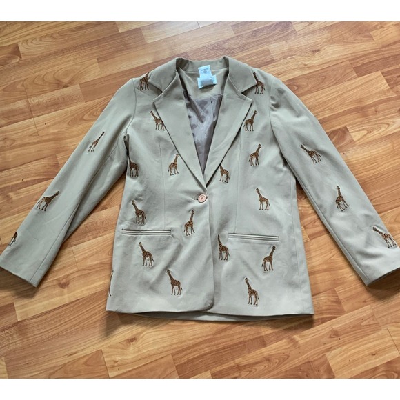The Quacker Factory Giraffes Blazer - Picture 1 of 7